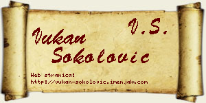 Vukan Sokolović vizit kartica